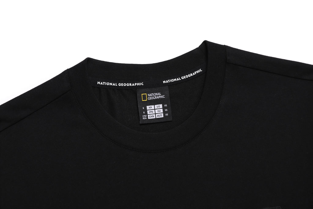 Ovis Unisex Wanderer Semi Over Fit Ss T-Shirt- Carbon Black