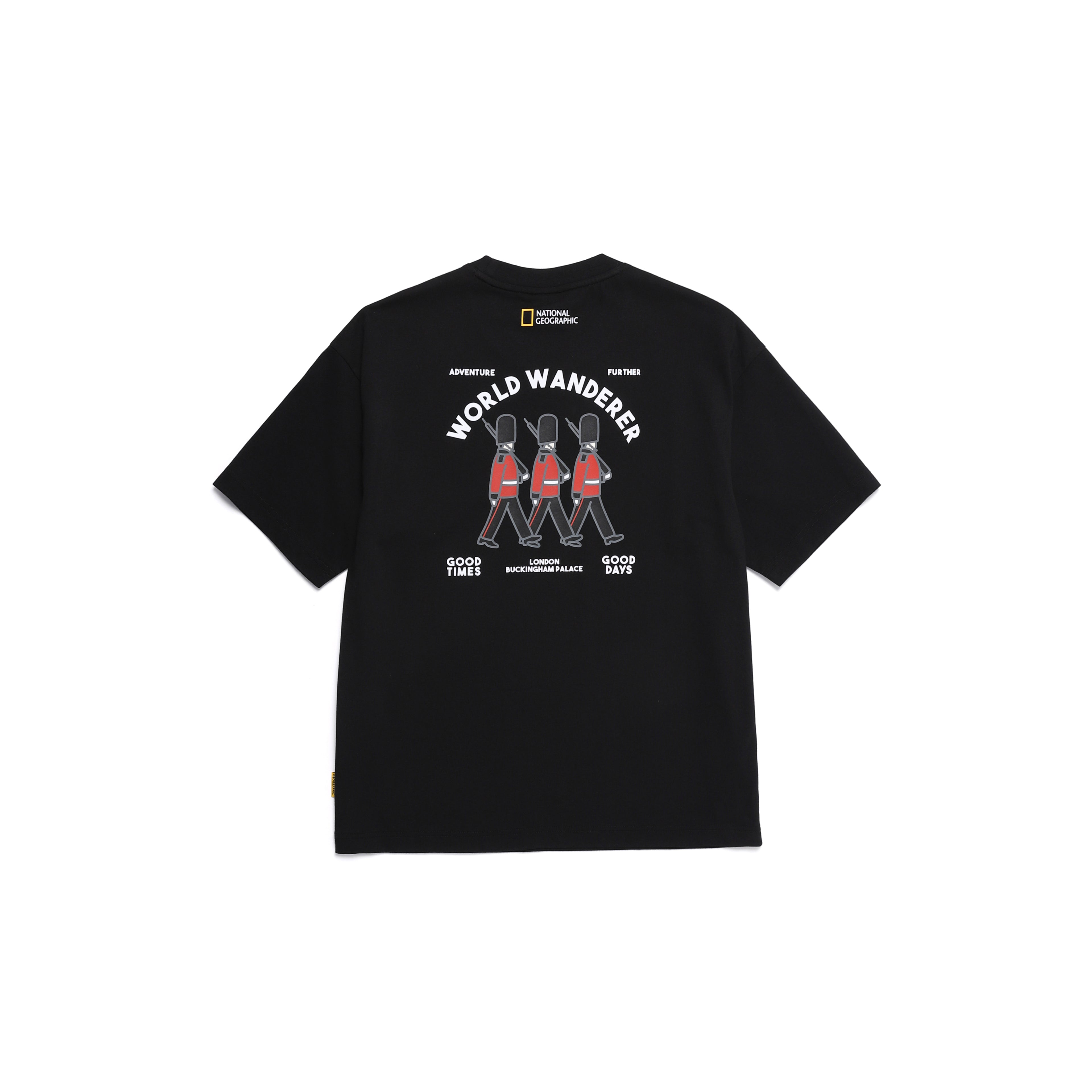 Ovis Unisex Wanderer Semi Over Fit Ss T-Shirt- Carbon Black