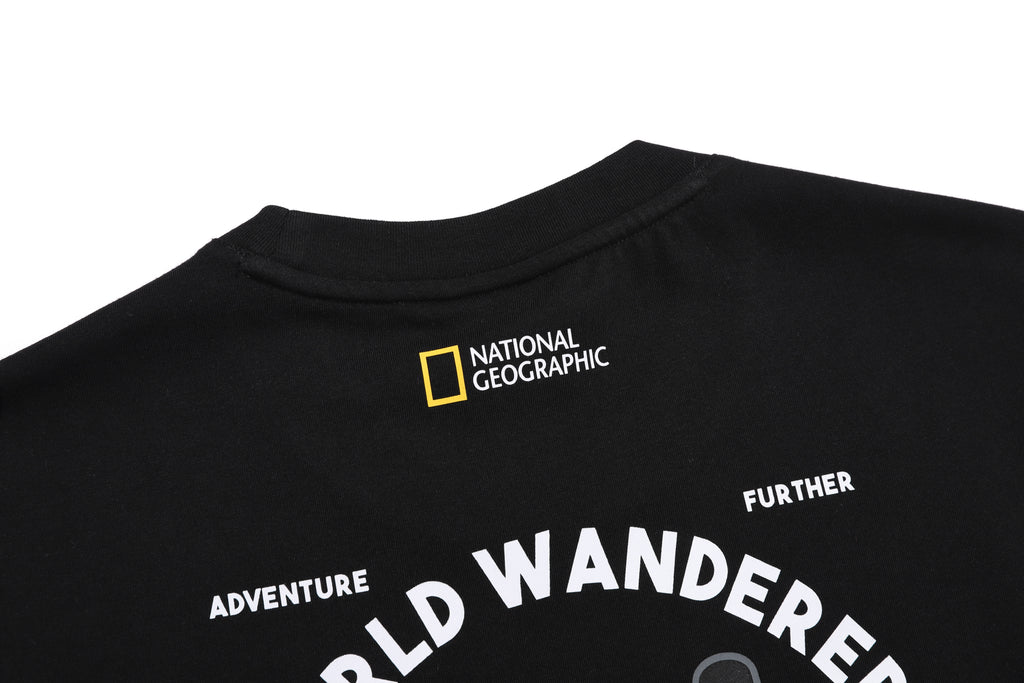 Ovis Unisex Wanderer Semi Over Fit Ss T-Shirt- Carbon Black