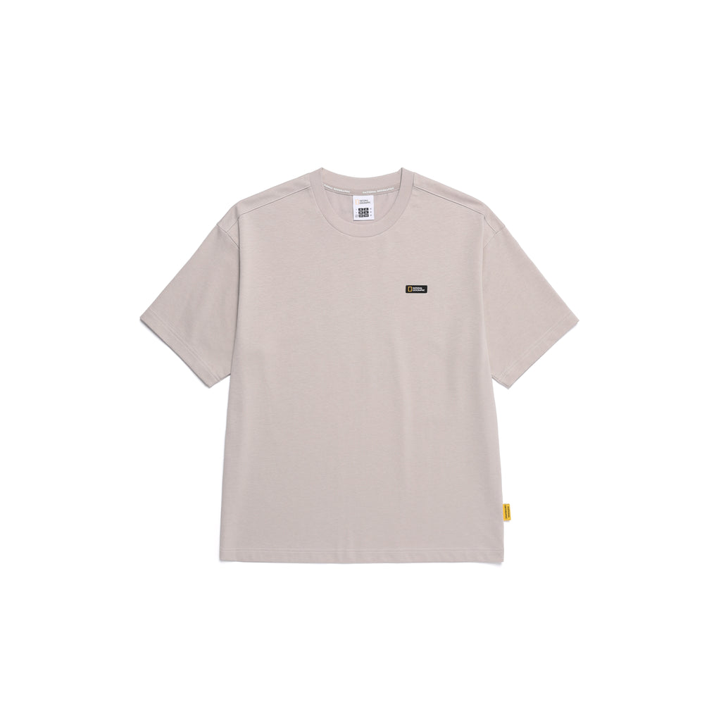 Ovis Unisex Wanderer Semi Over Fit Ss T-Shirt- Carbon Black