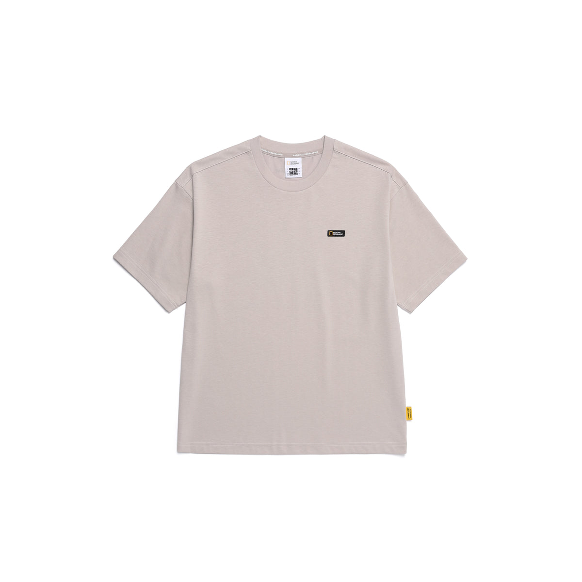 Ovis Unisex Wanderer Semi Over Fit Ss T-Shirt- Mourning Beige