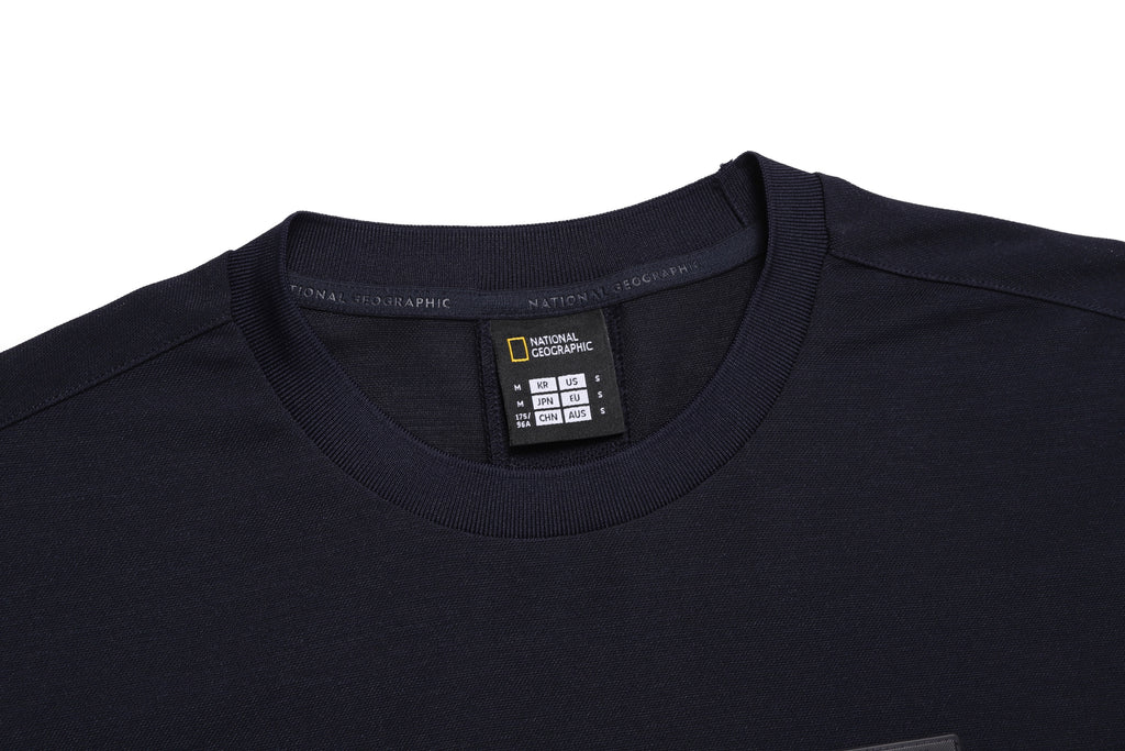 Wellaka Functional Semi-Oversized Fit T-Shirt- Deep Sea Navy