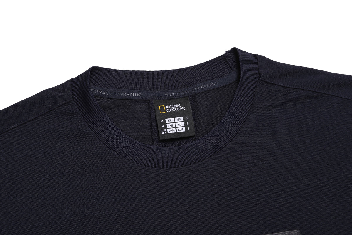 Wellaka Functional Semi-Oversized Fit T-Shirt- Deep Sea Navy
