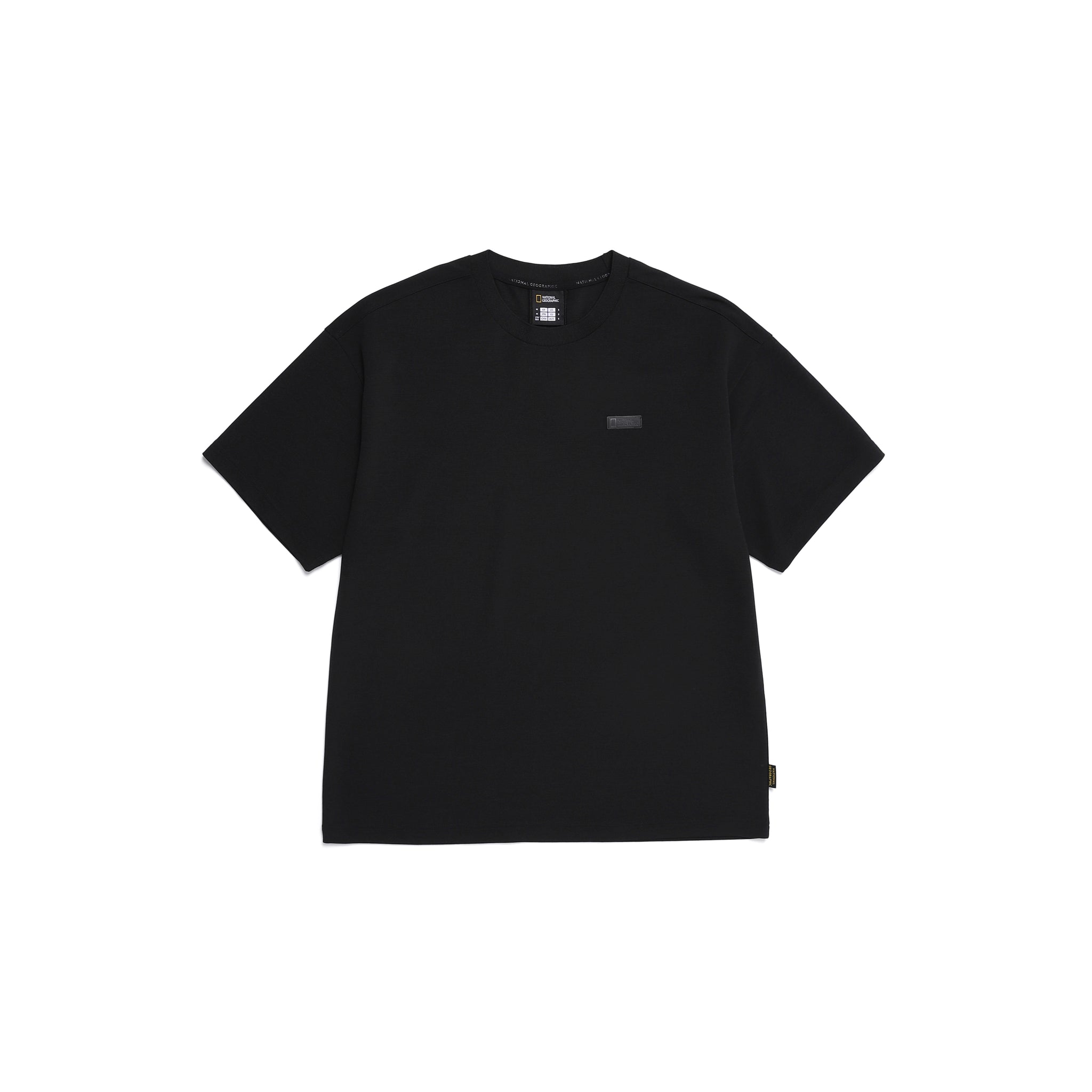 WELLAKA FUNCTIONAL SEMI-OVERSIZED FIT T-SHIRT- CARBON BLACK