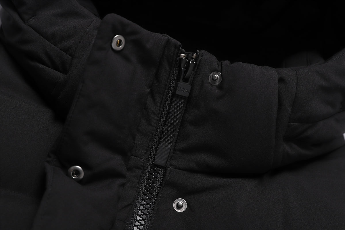 Women's Mid-Length Detachable Hood Goose Down Jacket