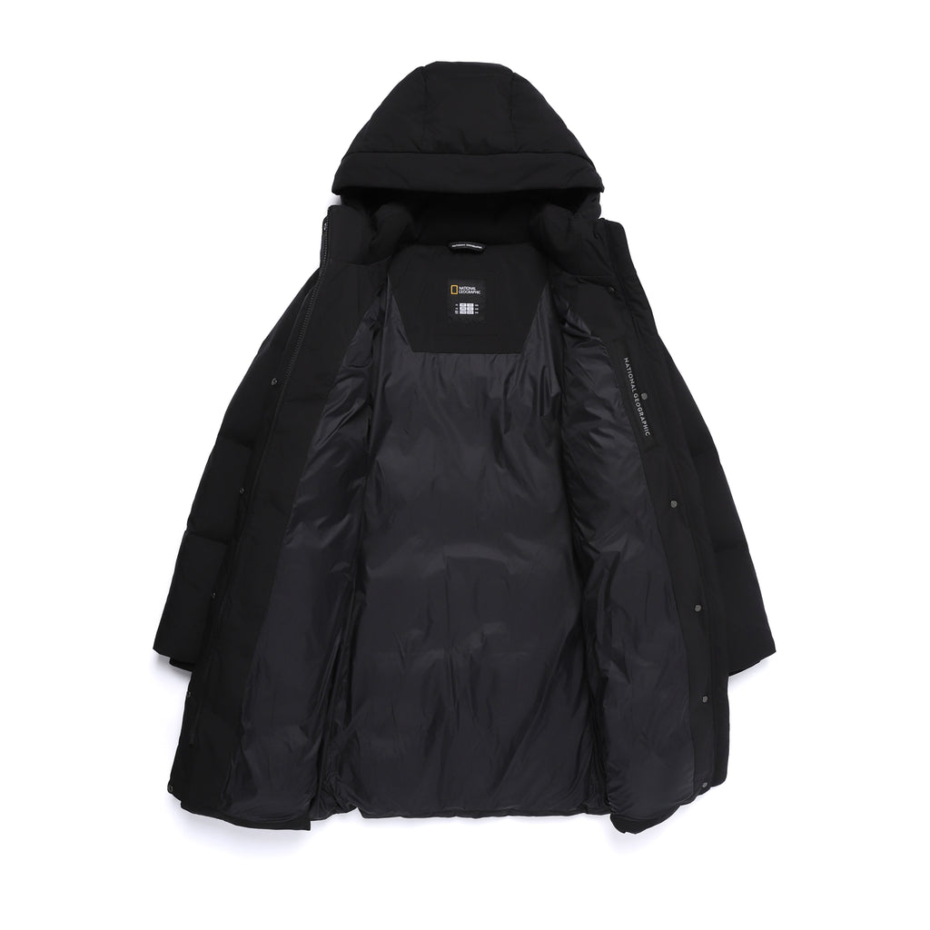 Women's Mid-Length Detachable Hood Goose Down Jacket