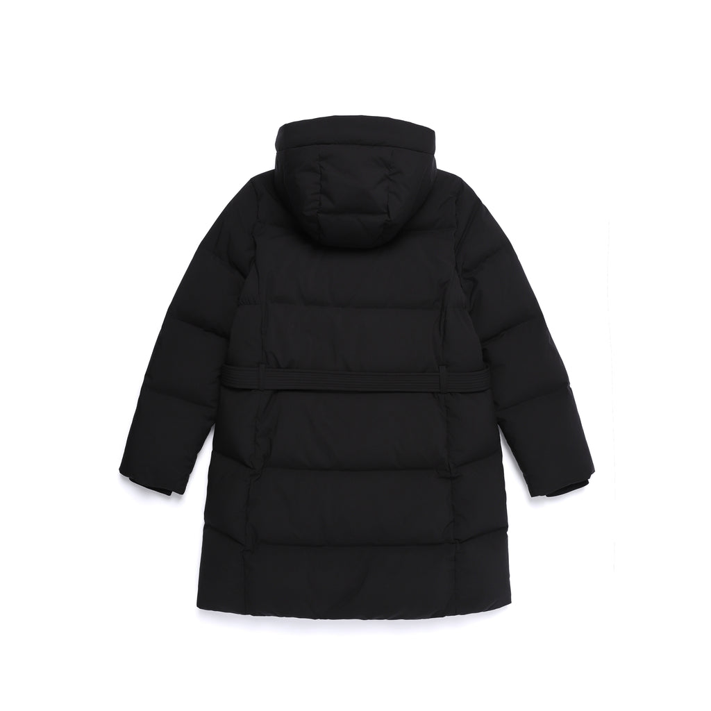 Women's Mid-Length Detachable Hood Goose Down Jacket
