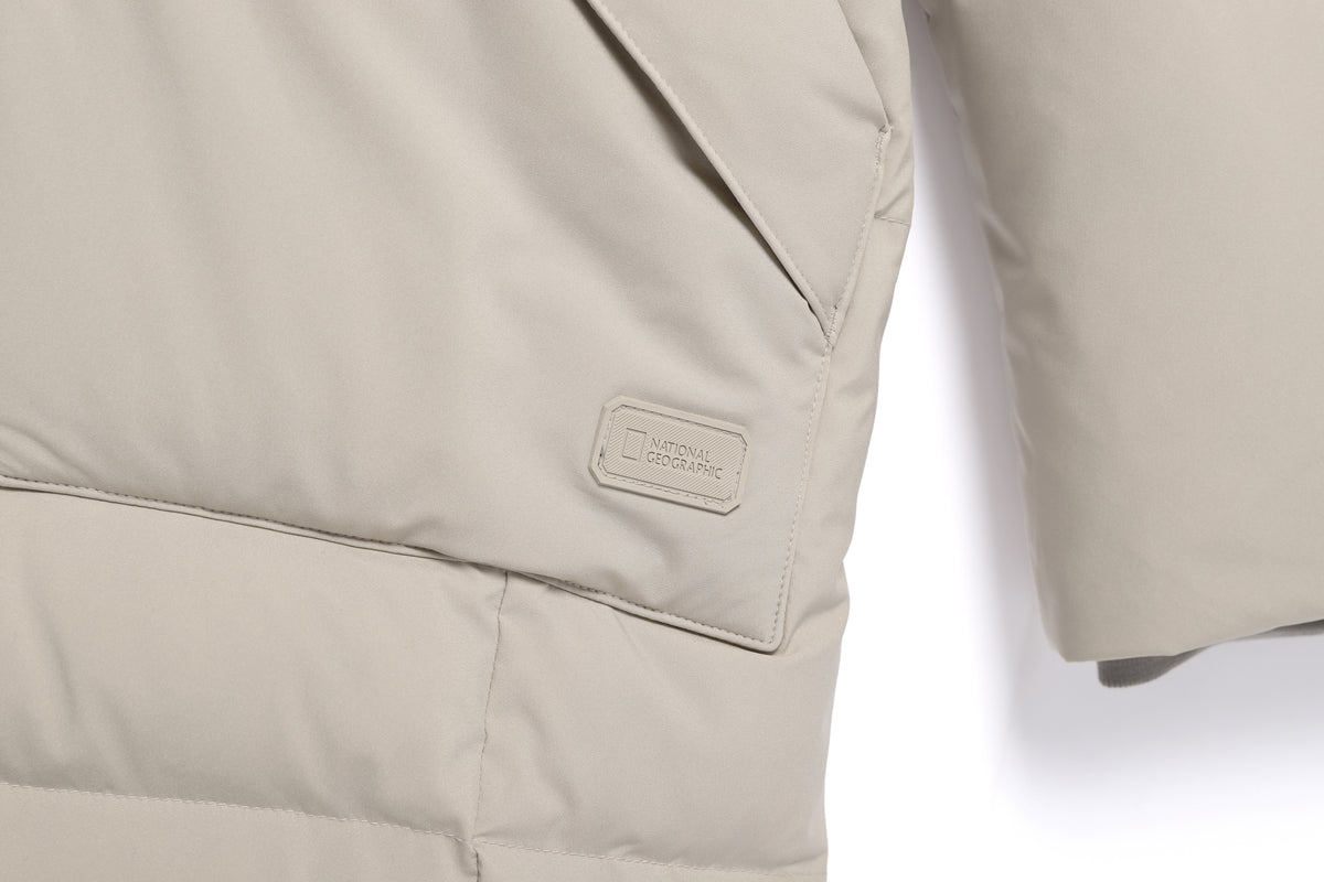 Women's Mid-Length Detachable Hood Goose Down Jacket