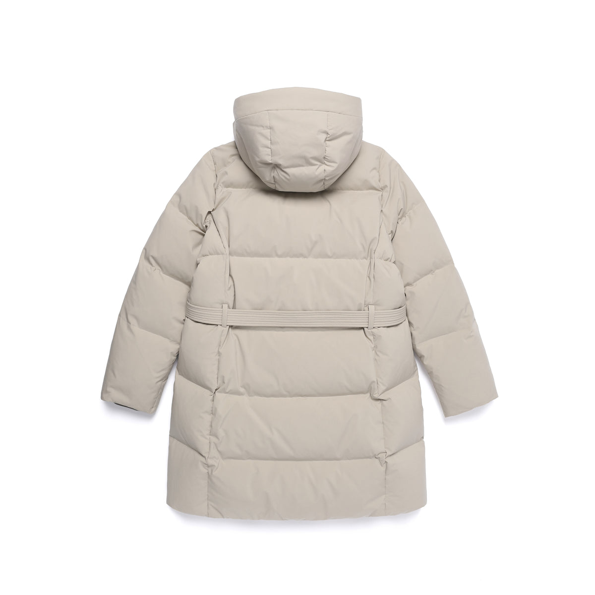 Women's Mid-Length Detachable Hood Goose Down Jacket