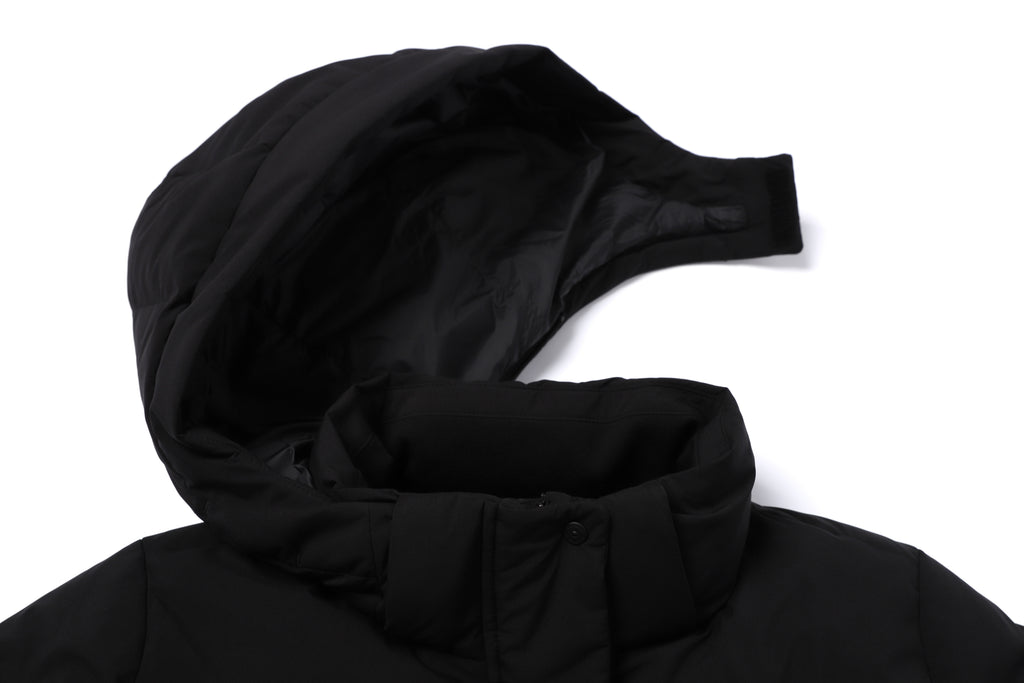 Women's Mid-Length Detachable Hood Goose Down Jacket