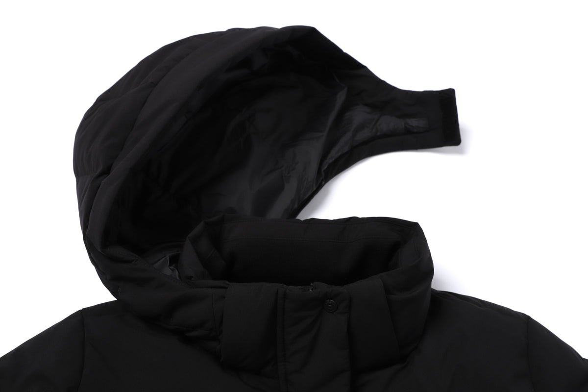 Women's Mid-Length Detachable Hood Goose Down Jacket