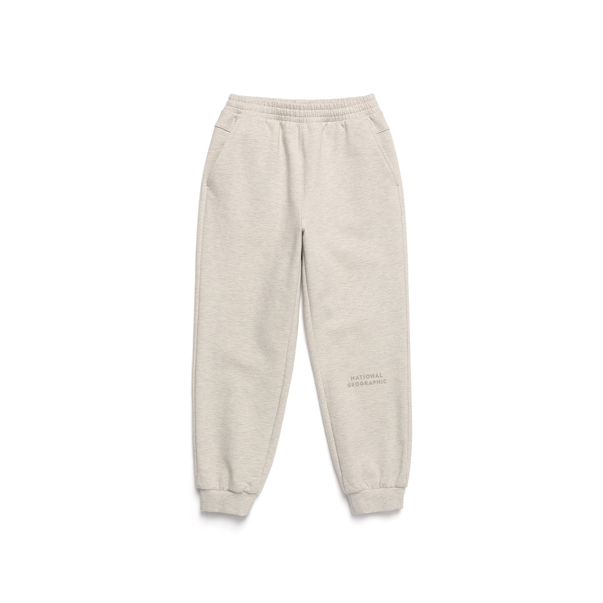 Kids Jersey Jogger Training Pants (Fleece Lined)- Oatmeal