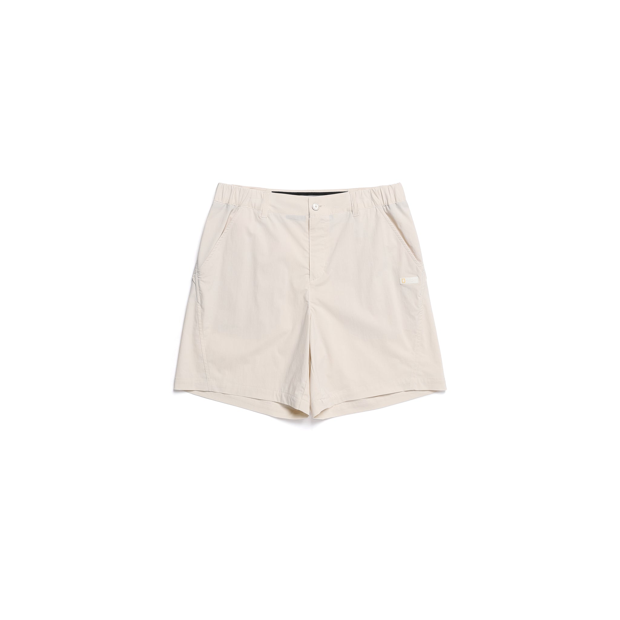 WOMEN'S WIDE BERMUDA BOARD SHORTS- L/BEIGE