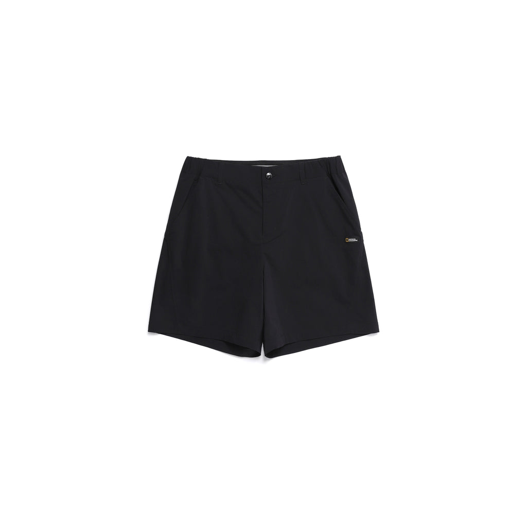 Women'S Wide Bermuda Board Shorts- Carbon Black
