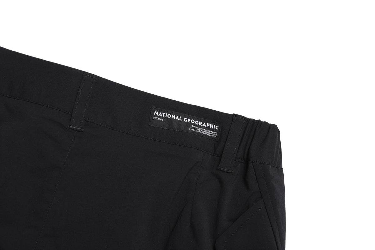 Women'S Wide Bermuda Board Shorts- Carbon Black