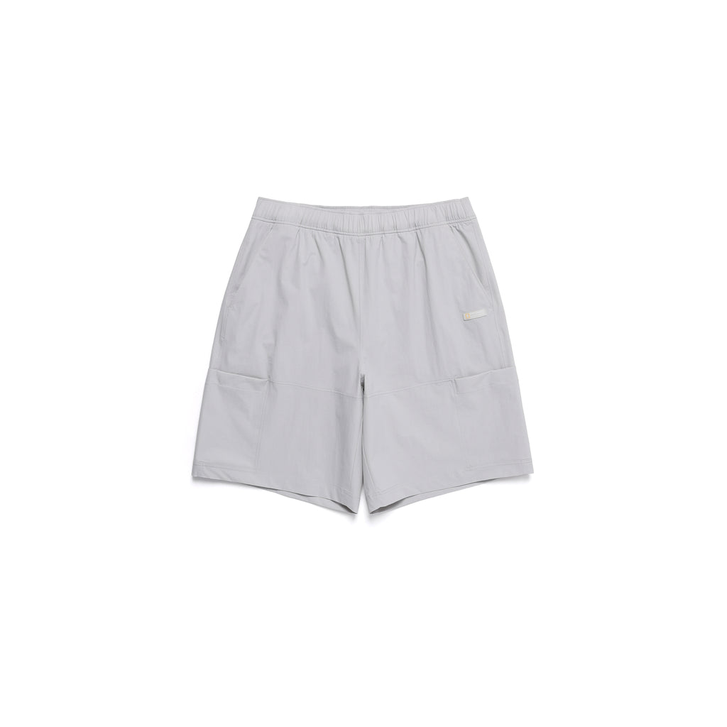 Unisex Adelie Light Woven Stretch Board Shorts- Silver Grey