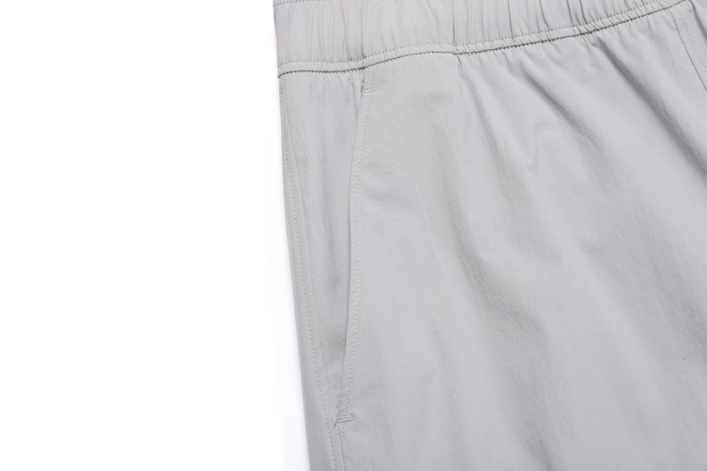 Unisex Adelie Light Woven Stretch Board Shorts- Silver Grey