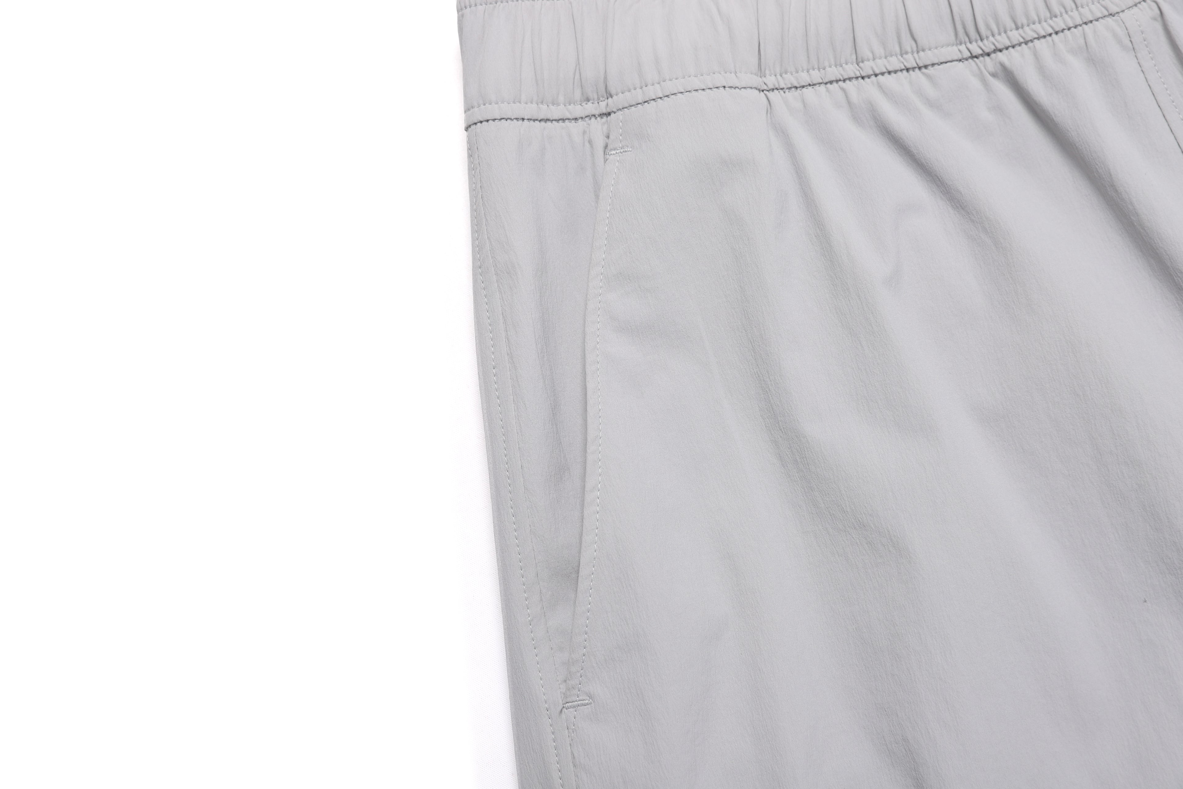 Unisex Adelie Light Woven Stretch Board Shorts- Silver Grey