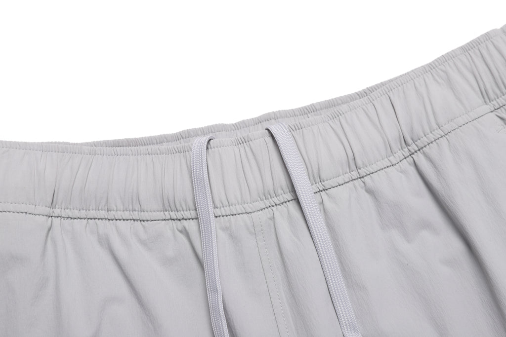 Unisex Adelie Light Woven Stretch Board Shorts- Silver Grey