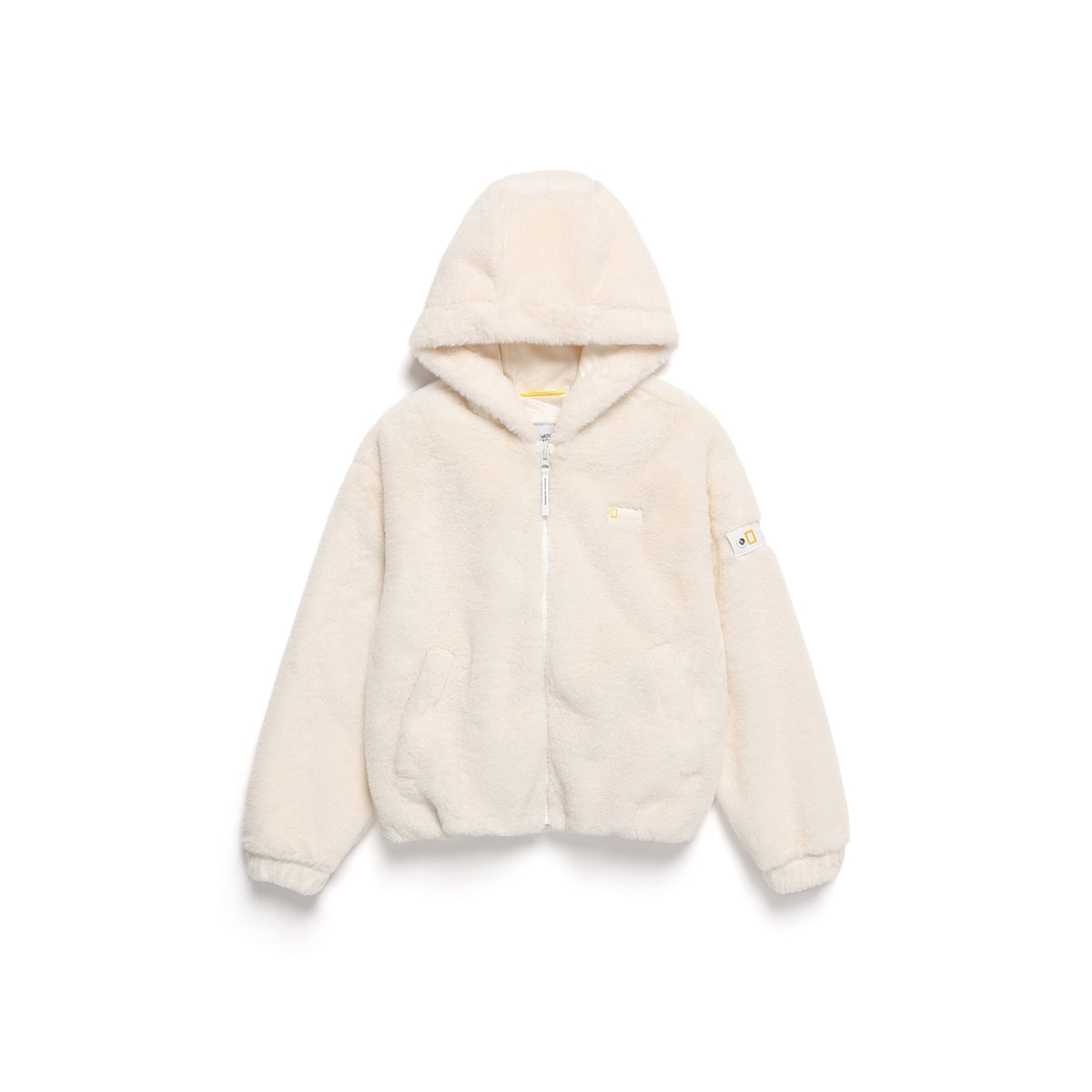 Kids Eco Fur Hooded Jacket