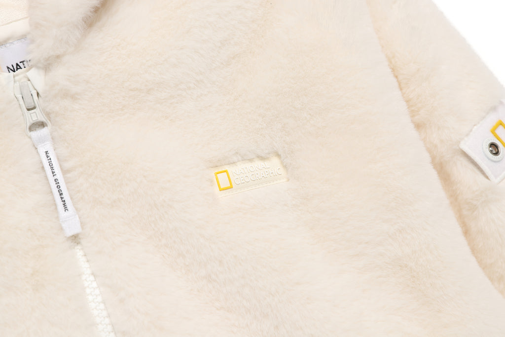 Kids Eco Fur Hooded Jacket