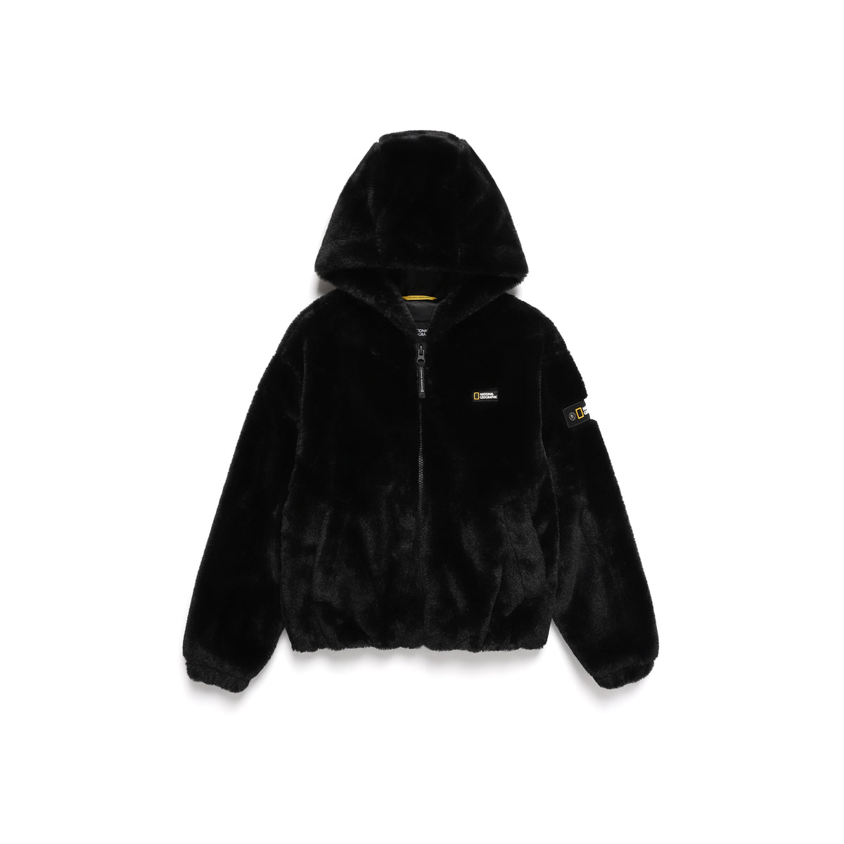 Kids Eco Fur Hooded Jacket