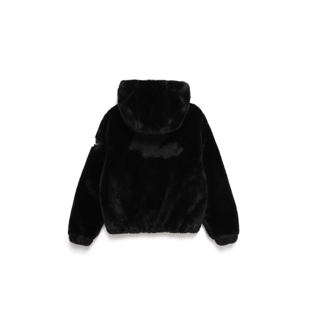 Kids Eco Fur Hooded Jacket