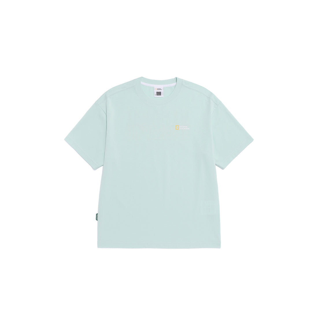 Unisex Castor Coolmax Eco Lettering Graphic Semi-Overfit T-shirt- Mint