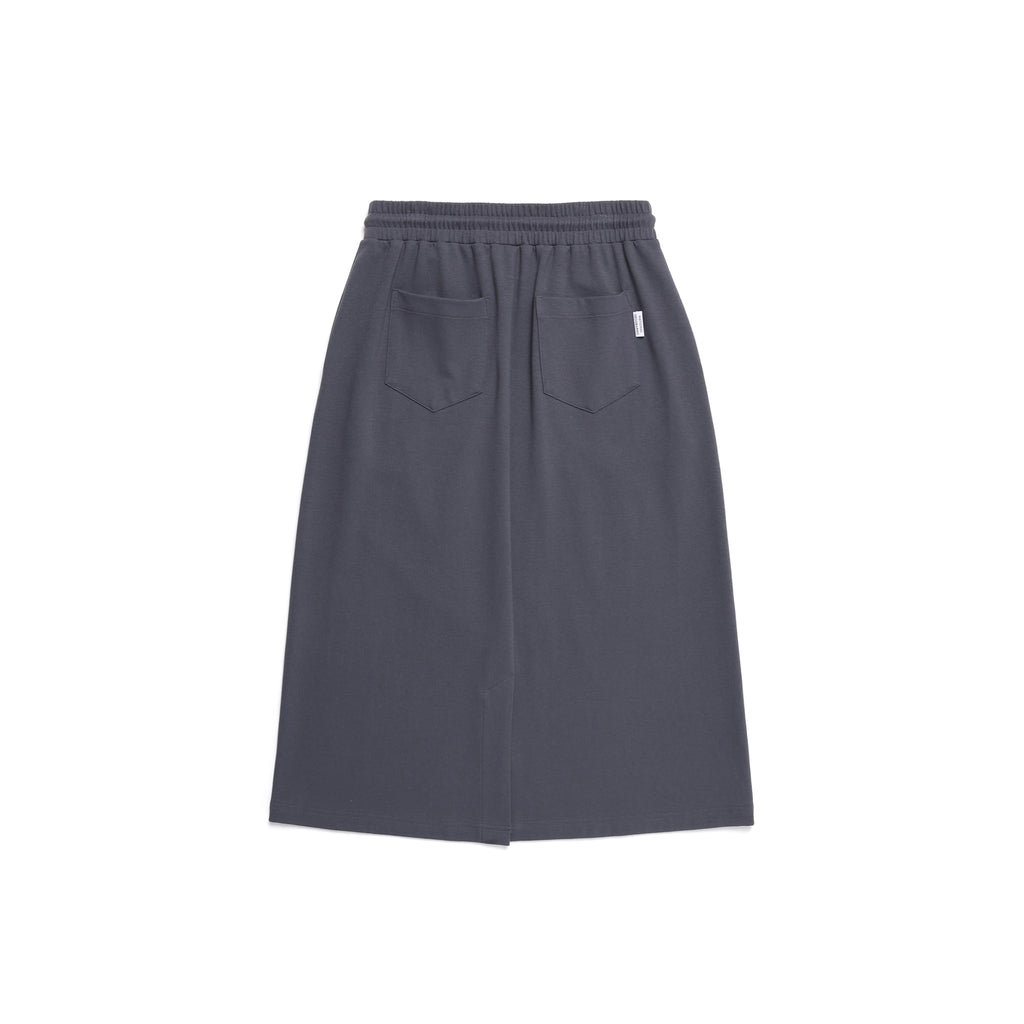 Women'S Light Knit Skirt- Blue Grey