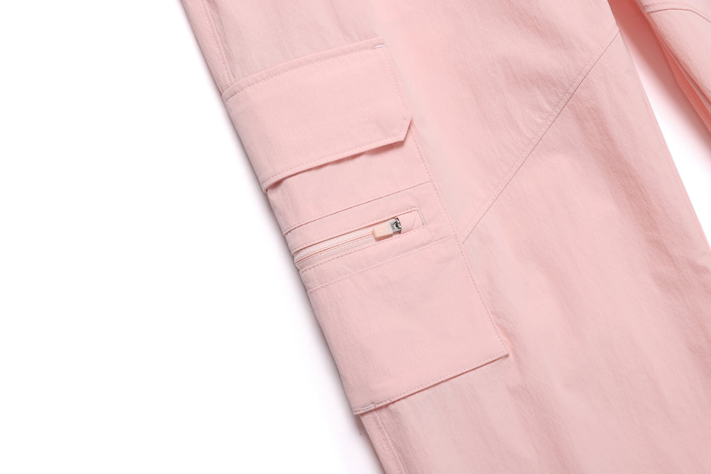 Women'S Adelie Light Woven Stretch Straight Pants- L/Pink