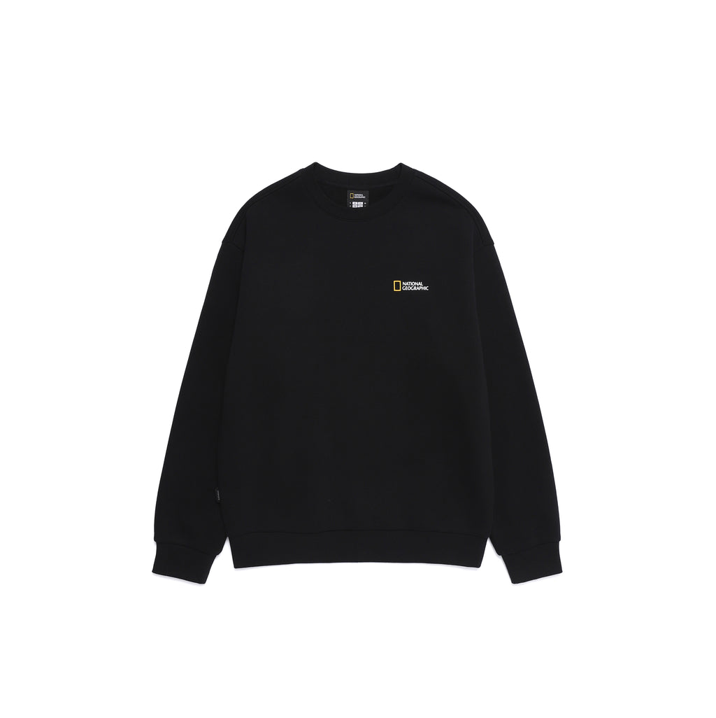Unisex Treasure Crew Graphic Fleece Sweatshirts- Black