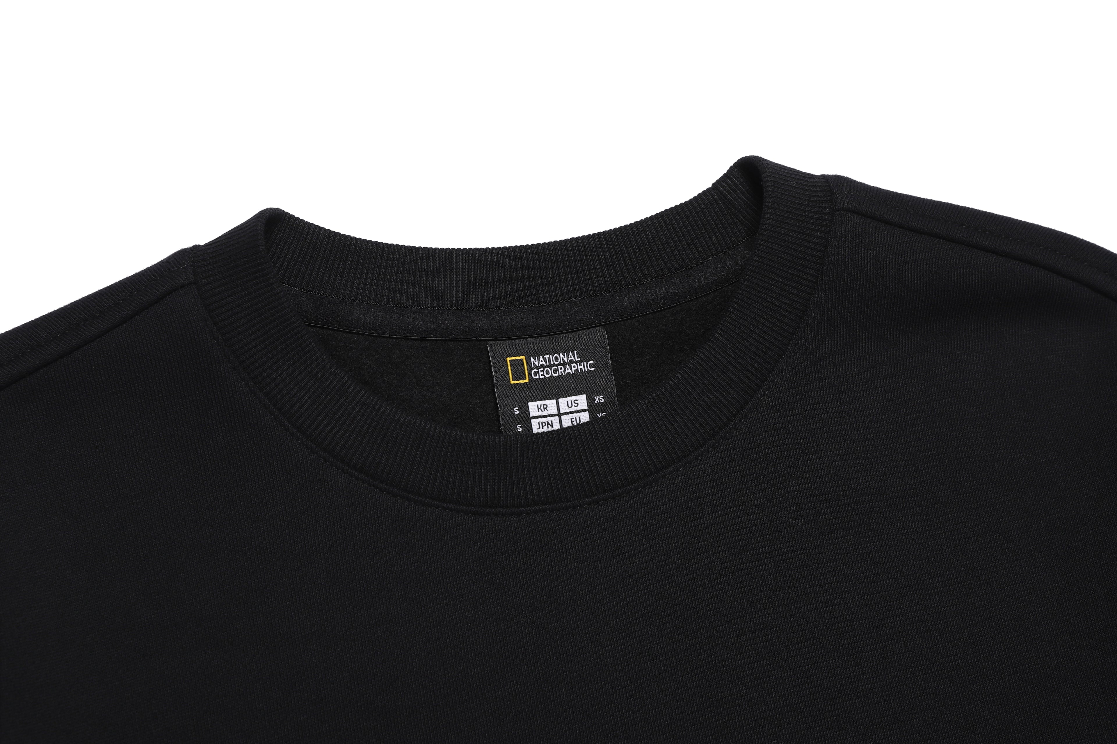 Unisex Treasure Crew Graphic Fleece Sweatshirts- Black