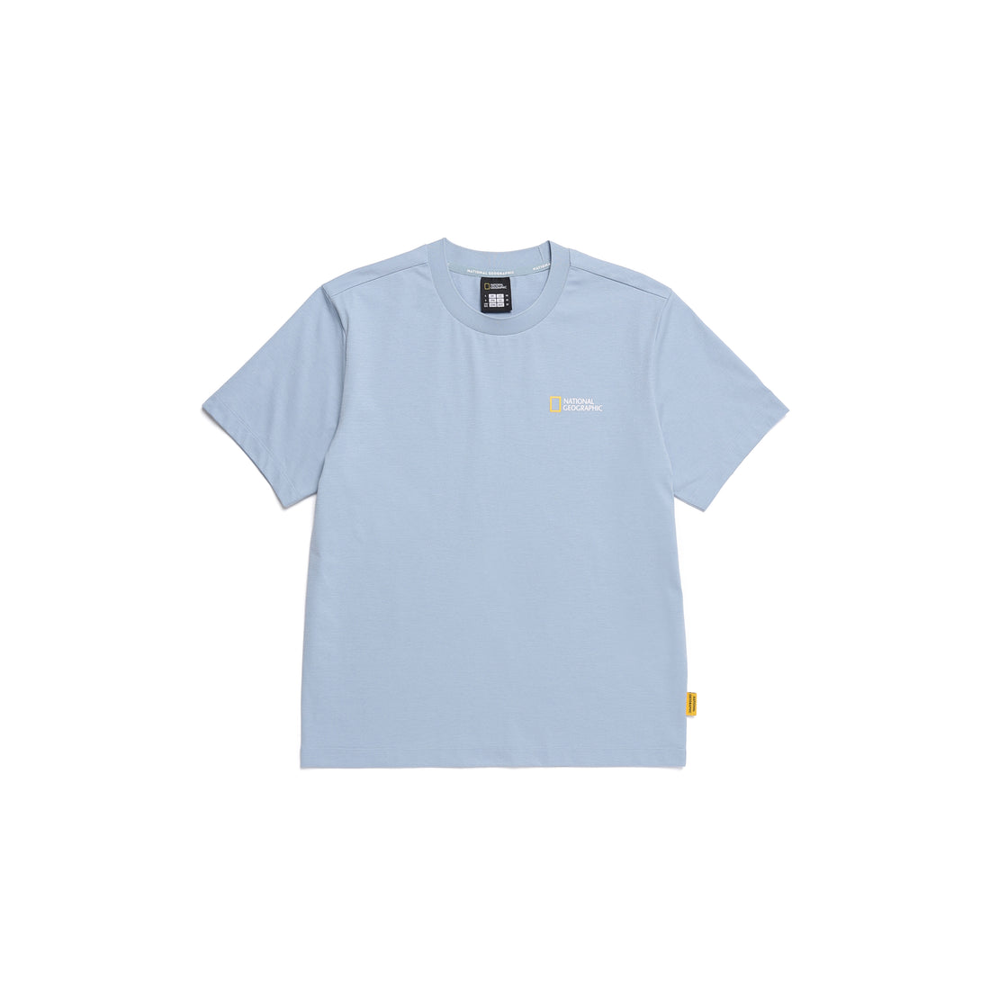 UNISEX CROW COOL MAX WORLD MAP BASIC FIT SS T-SHIRT- STONE BLUE