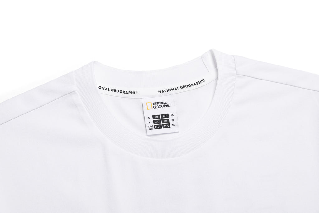 Unisex Crow Cool Max World Map Basic Fit Ss T-Shirt- White