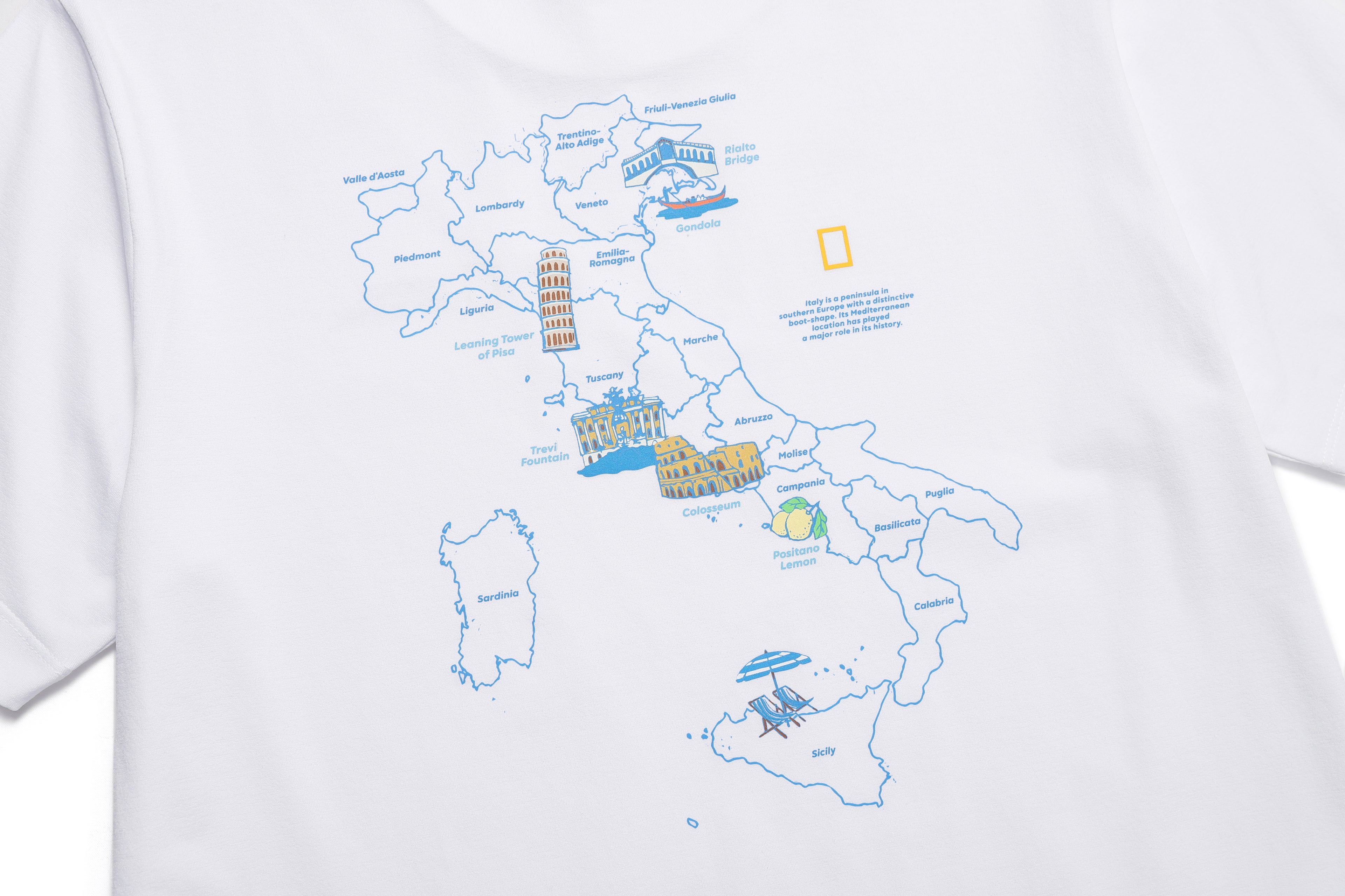 Unisex Crow Cool Max World Map Basic Fit Ss T-Shirt- White