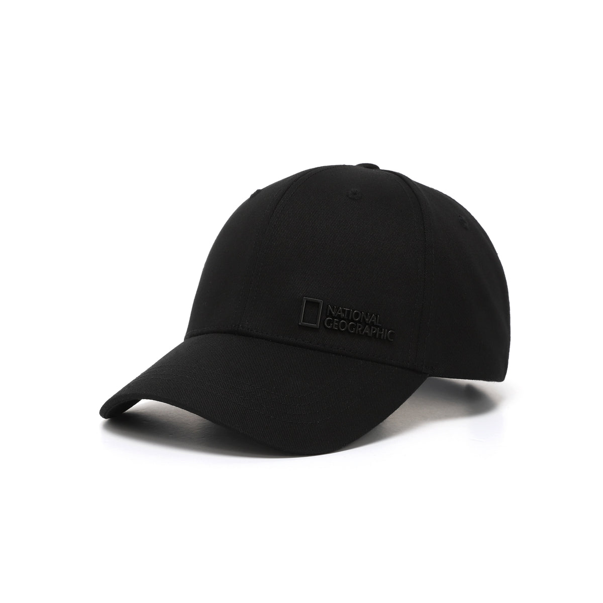 Metal Logo Baseball Cap- Black
