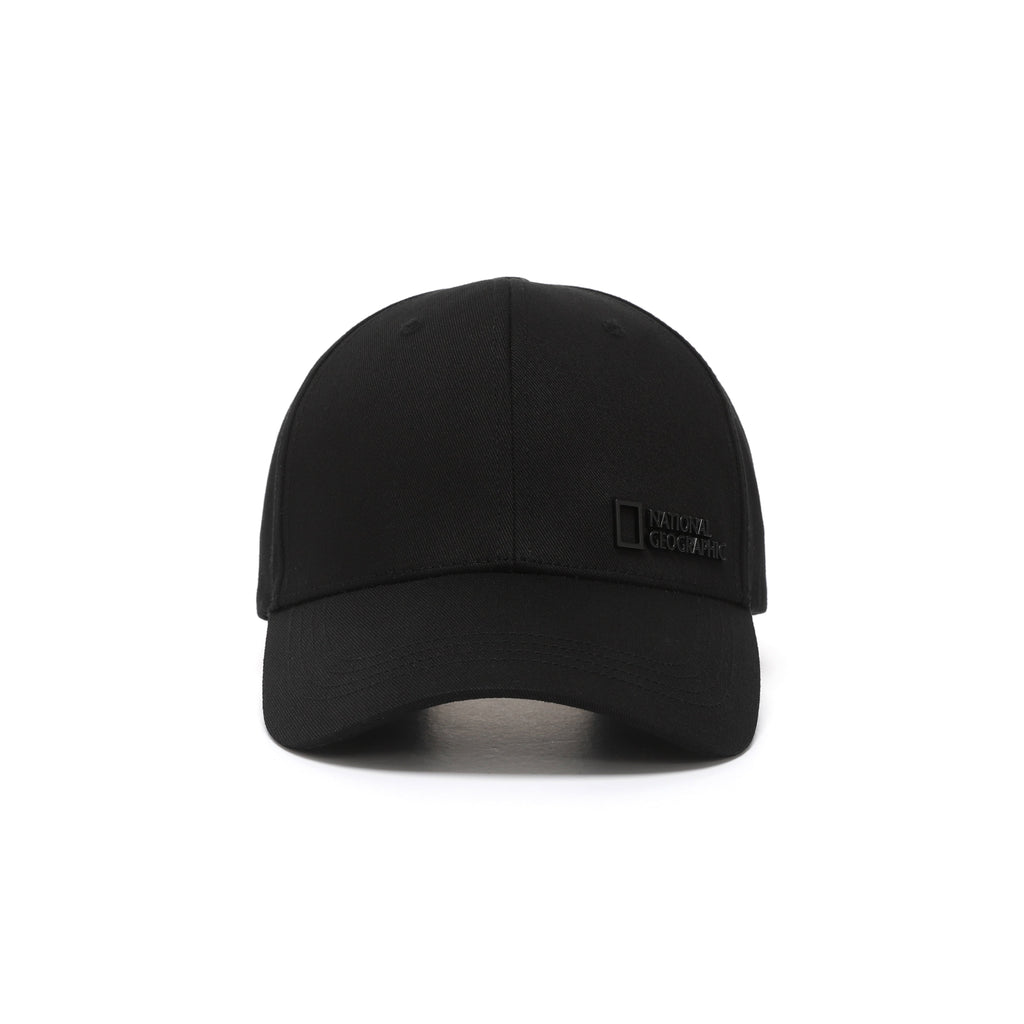 Metal Logo Baseball Cap- Black