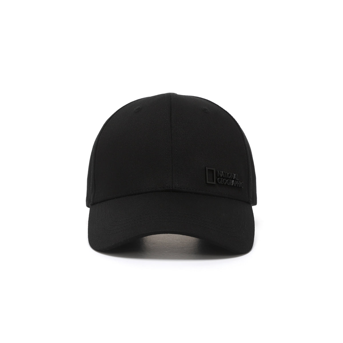 Metal Logo Baseball Cap- Black