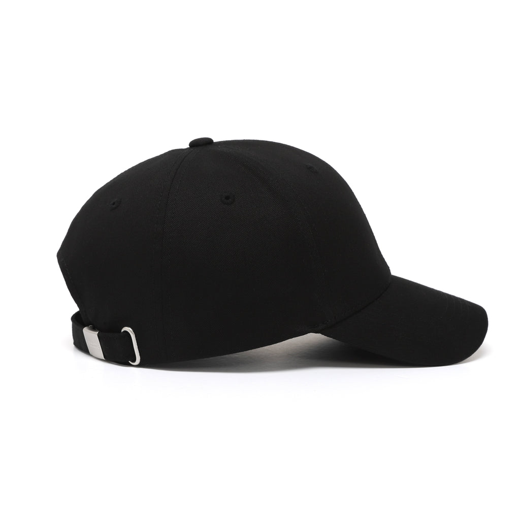 Metal Logo Baseball Cap- Black