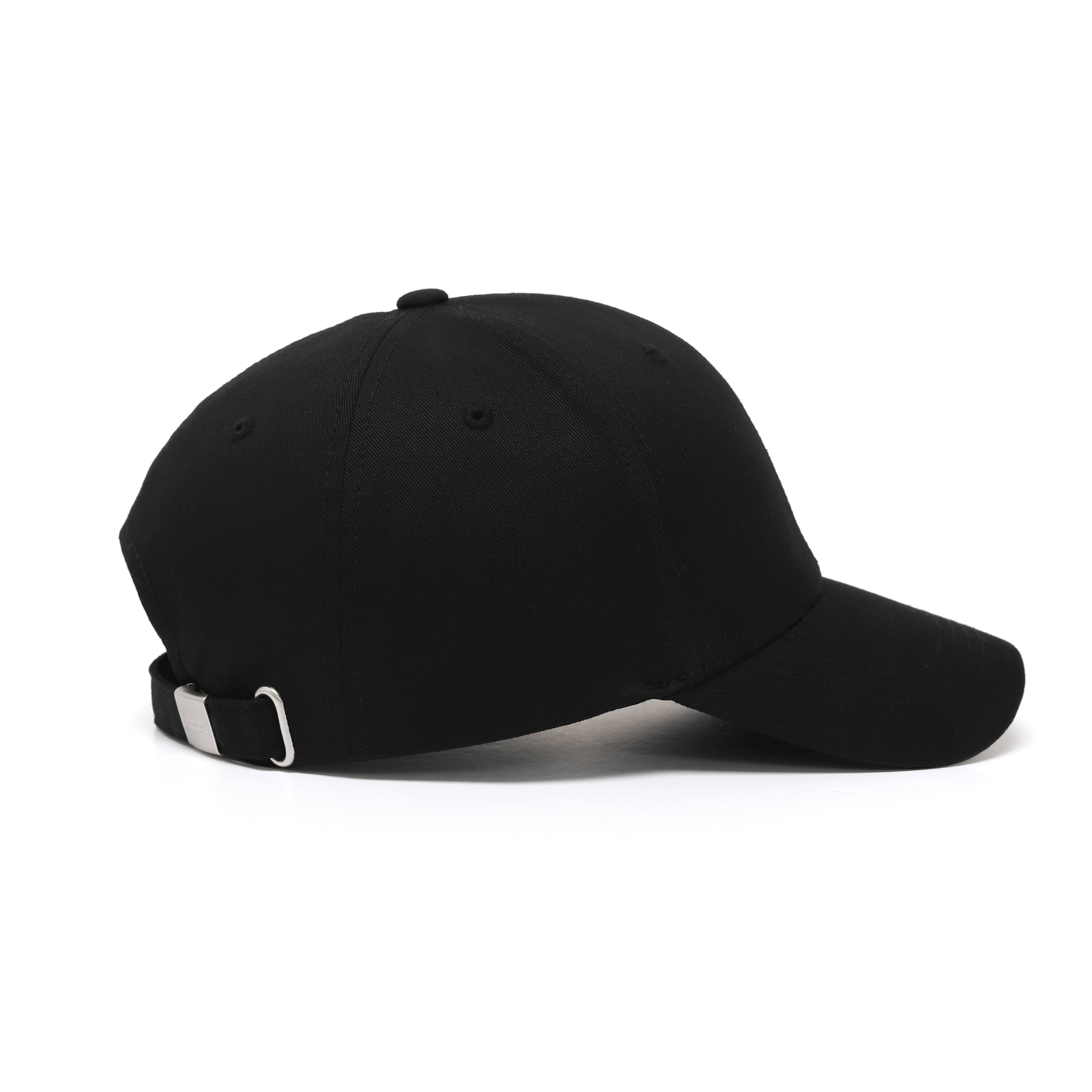 Metal Logo Baseball Cap- Black