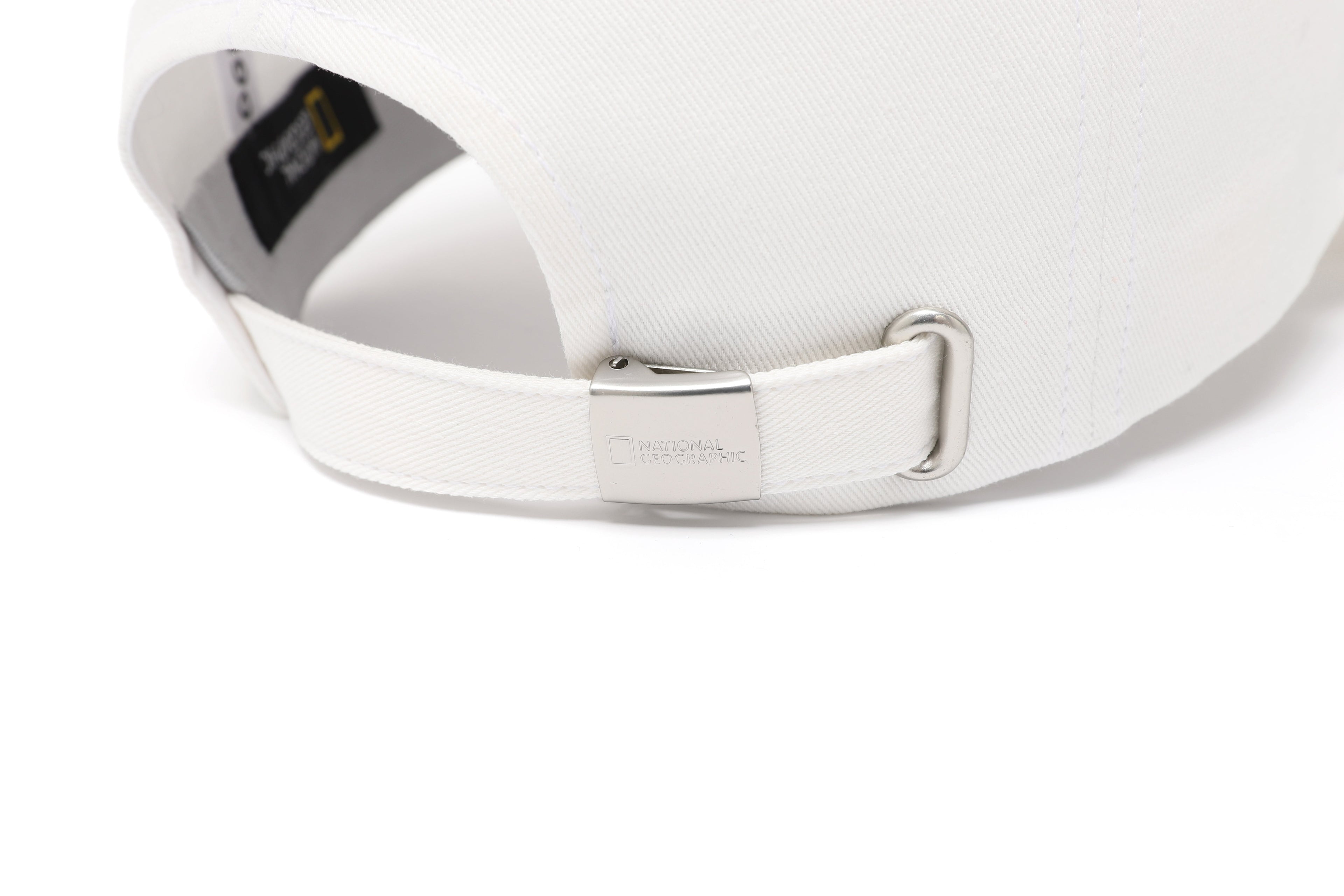 Metal Logo Baseball Cap- Ivory