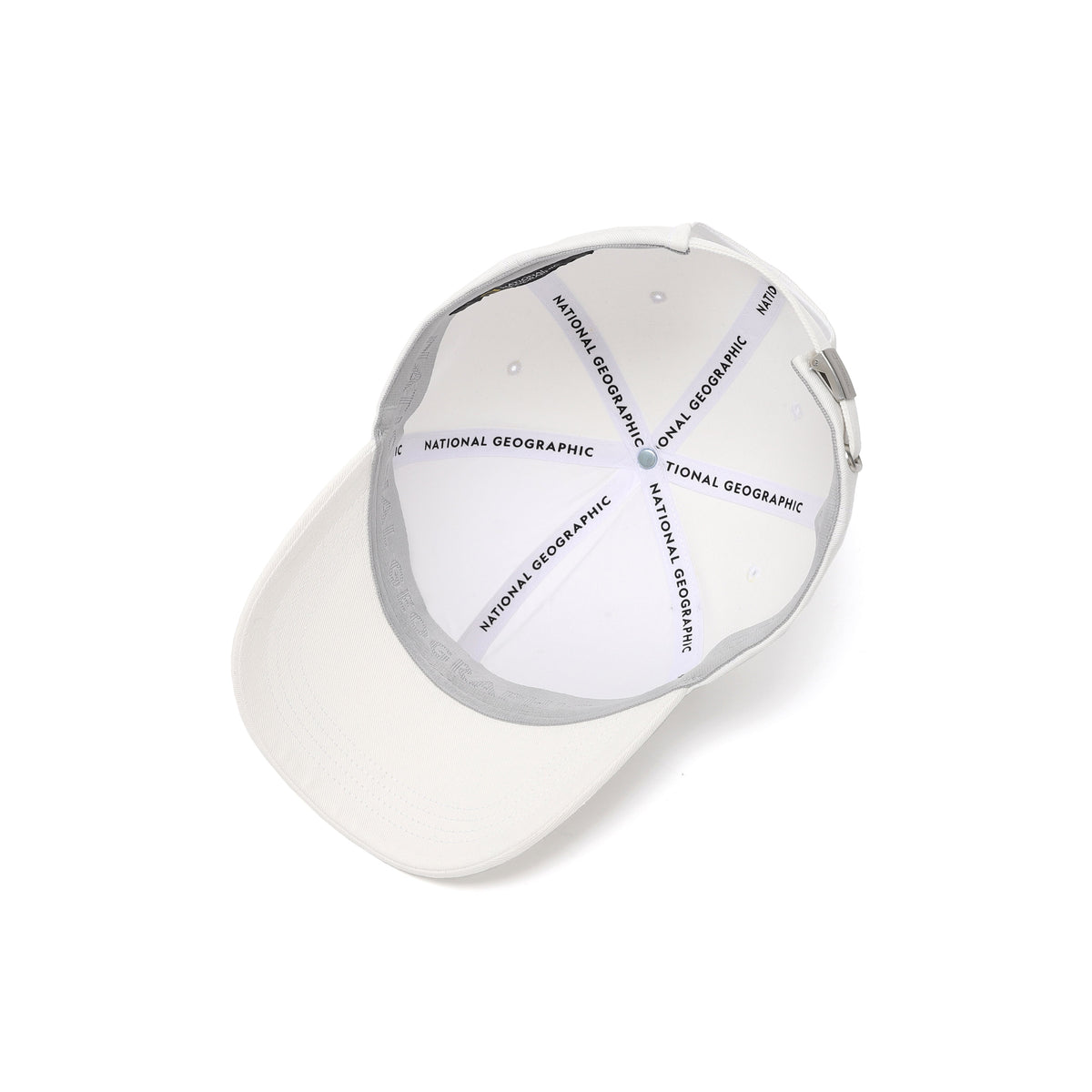 Metal Logo Baseball Cap- Ivory