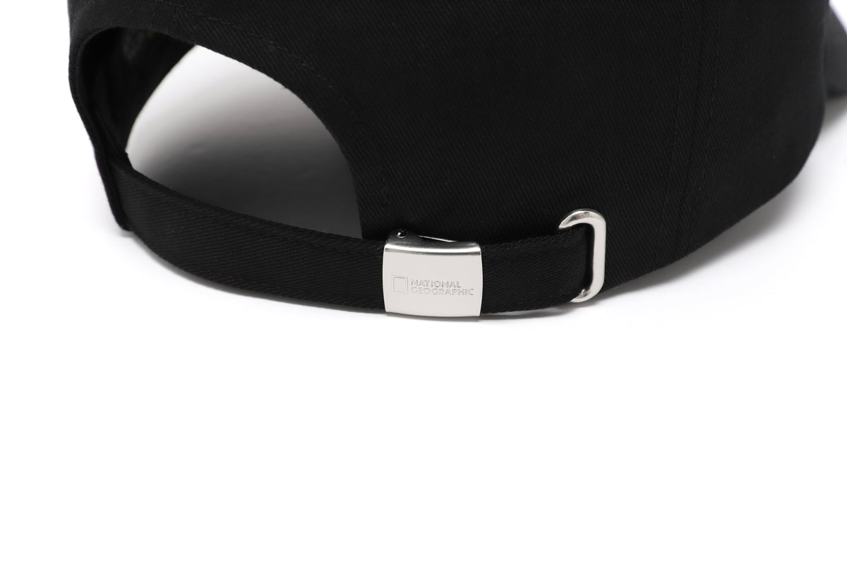 Metal Logo Baseball Cap- Black