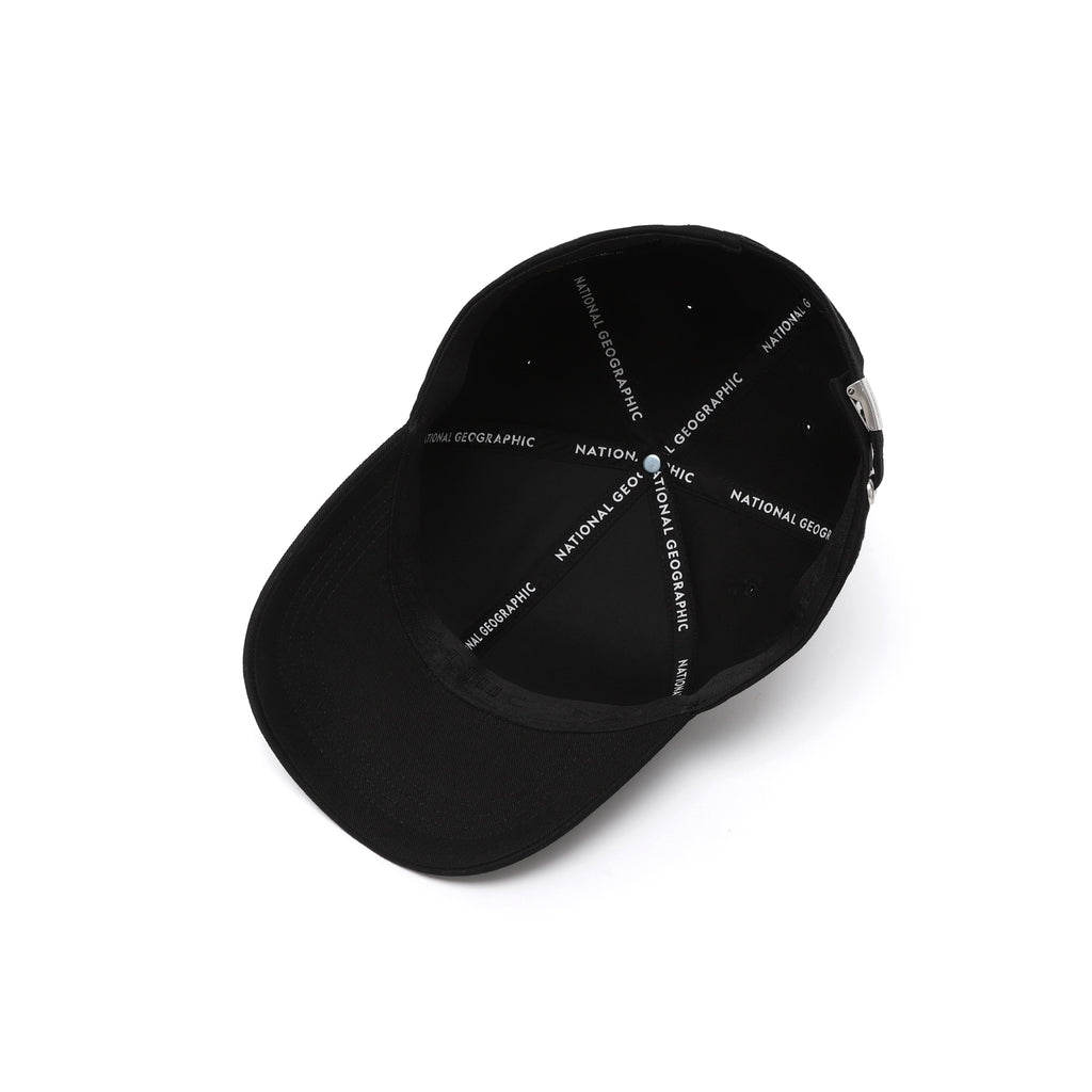 Metal Logo Baseball Cap- Black
