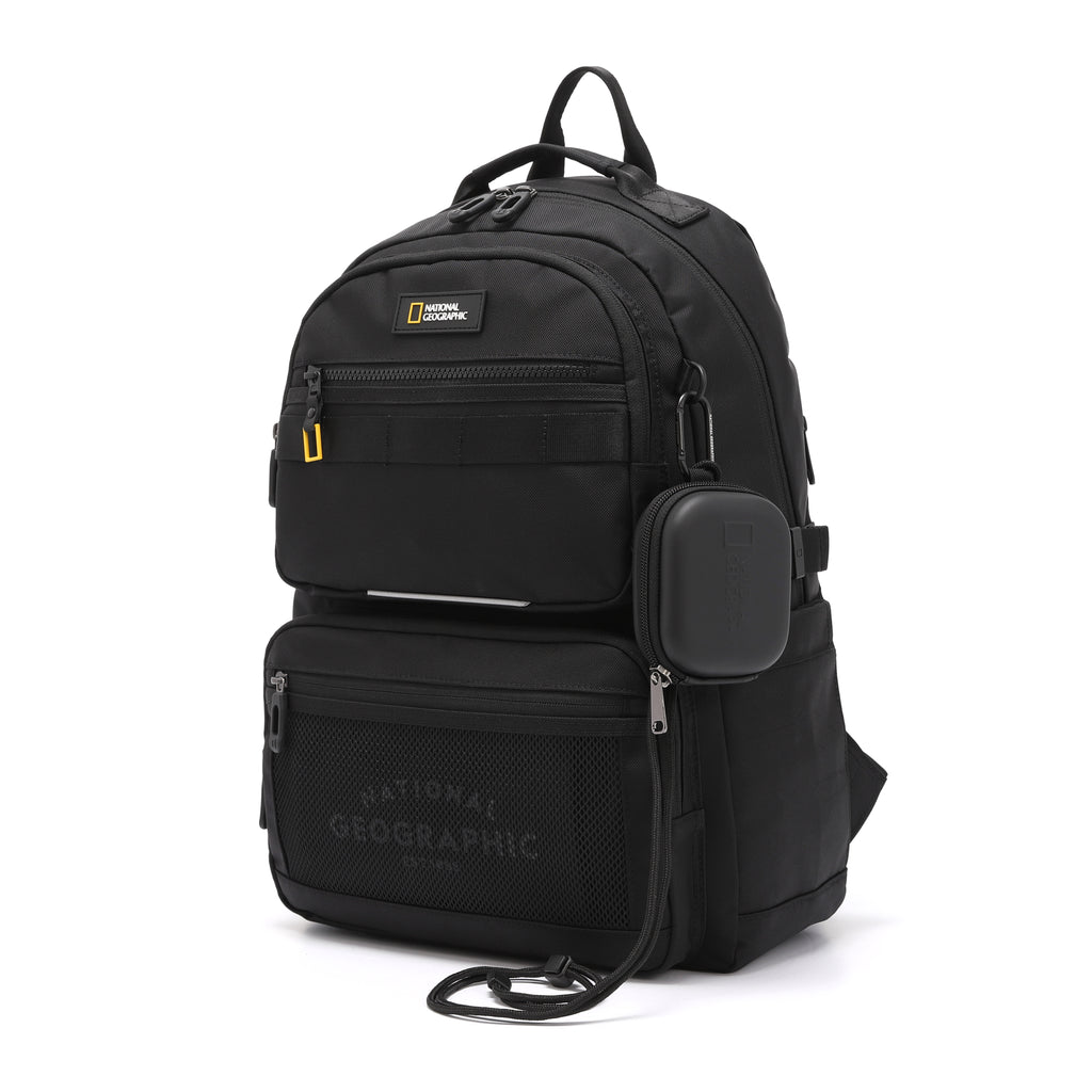 Optimus Kids Backpack With Pouch- Ivory