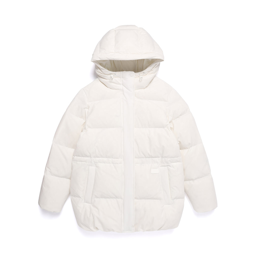 Women's Mid-String Hooded Duck Down Jacket