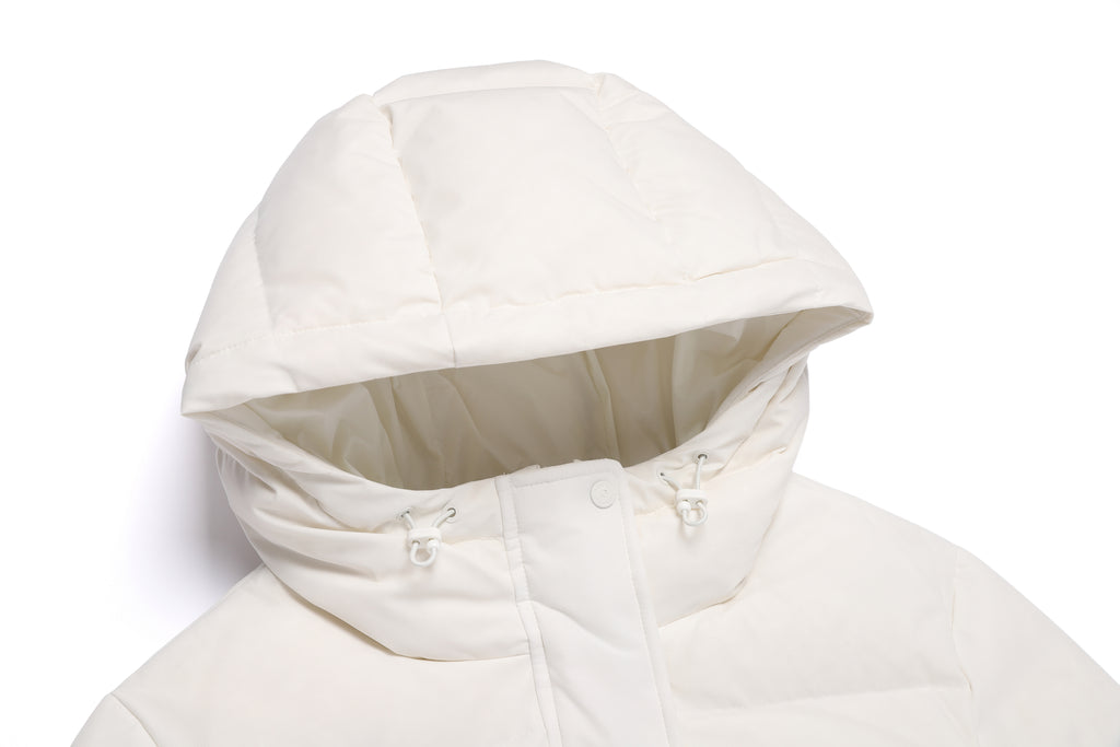 Women's Mid-String Hooded Duck Down Jacket