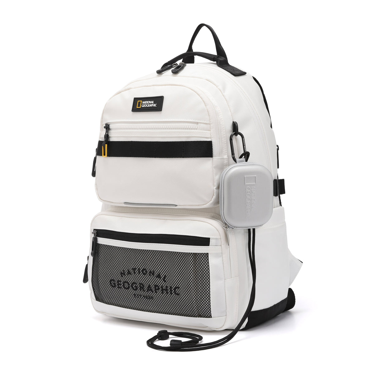 Optimus Kids Backpack With Pouch- Ivory