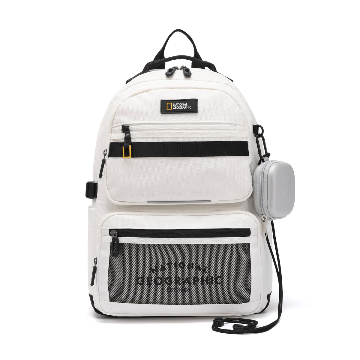 Optimus Kids Backpack With Pouch- Ivory