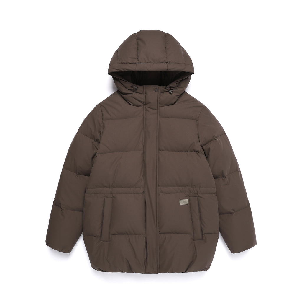 Women's Mid-String Hooded Duck Down Jacket